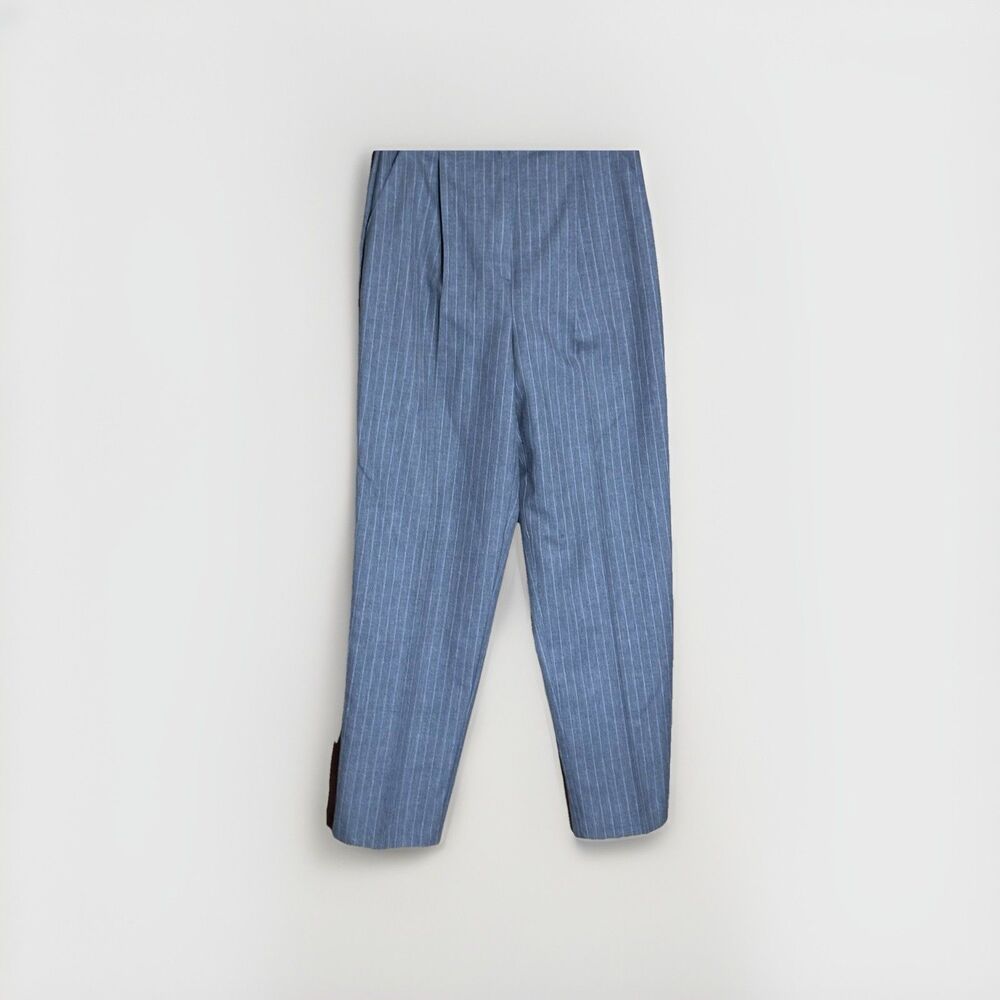Kathie Lee Women's Vintage 90's Gray with White line Slacks Business Pants Sz 10